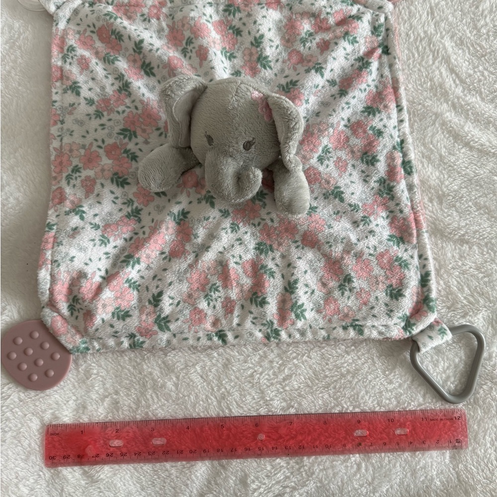 Floral Elephant Plush Toy Blanket